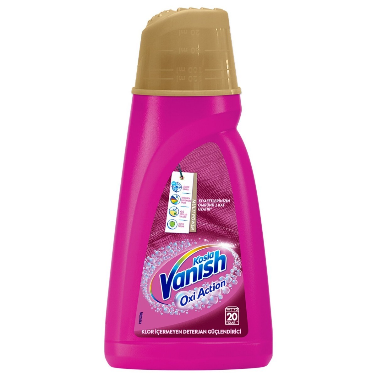 Vanish Kosla Multipower Sıvı Leke Çıkarıcı ve Deterjan Güçlendirici Renkliler İçin 1 Lt