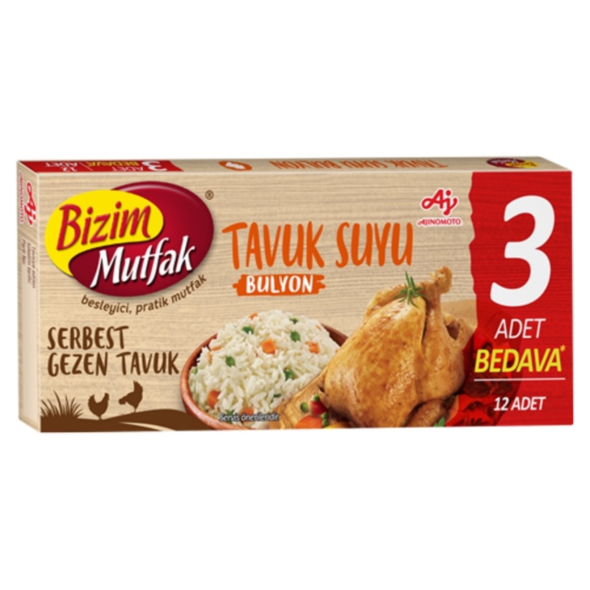 Bizim Mutfak Serbest Gezen Tavuk Bulyon 12 Adet