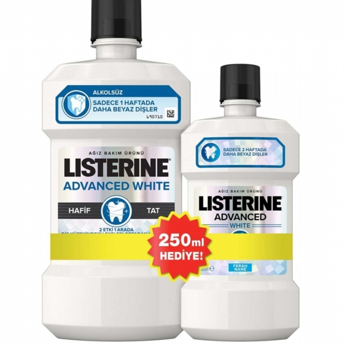 Listerine Ağız Gargarası Advanced White 500+250Ml Set