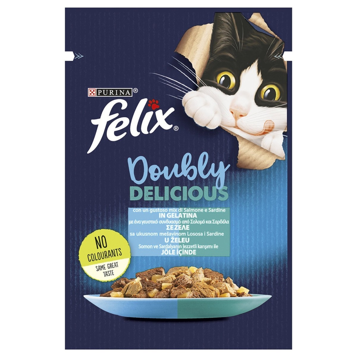 Felix Somon ve Sardalyalı Yaş Kedi Maması 85 Gr