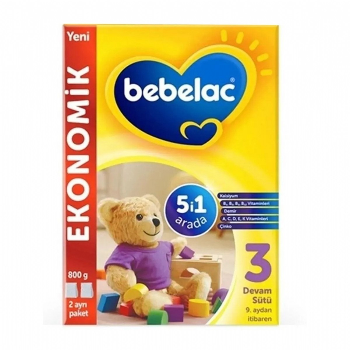 Bebelac Bebek Devam Sütü 3 Numara 800 Gr