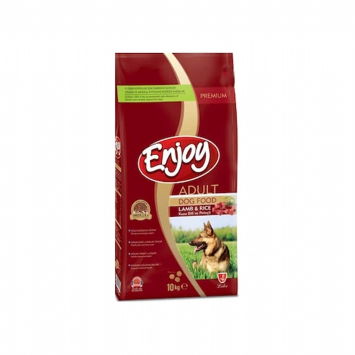 Enjoy Kuzu Etli ve Pirinçli Yetişkin Kuru Köpek Maması 10 Kg