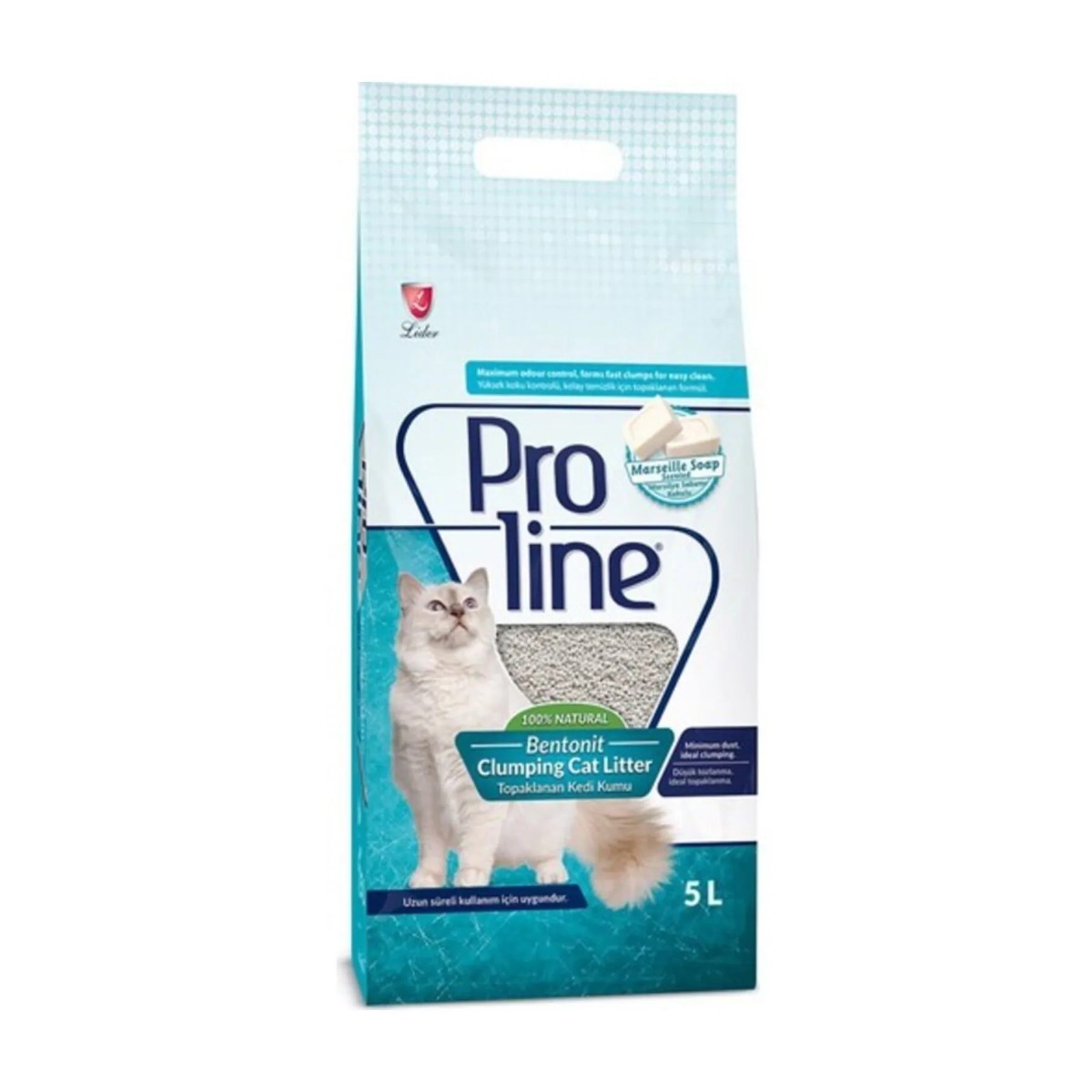 Proline Sabun Kokulu Topaklanan Bentonit Kedi Kumu 5 Lt