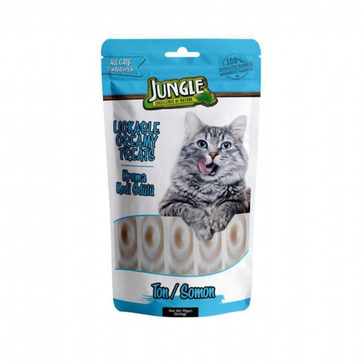 Jungle Krema Ton-Somon Kedi Ödül Maması 5x14 Gr