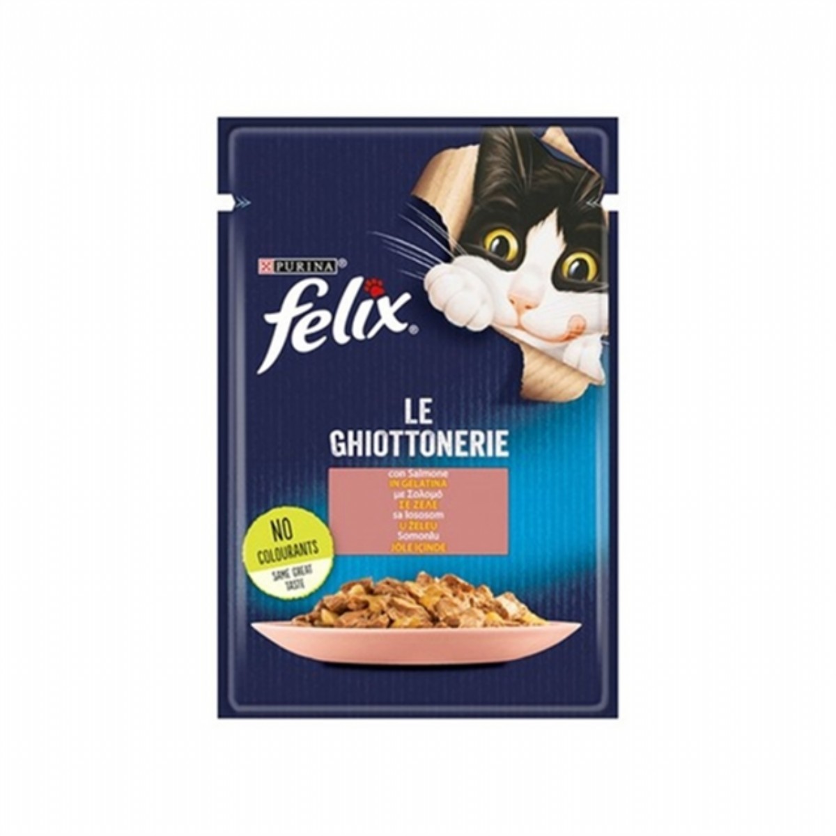 Felix Pouch Tasty Shreds Somonlu Yaş Kedi Maması 80 Gr