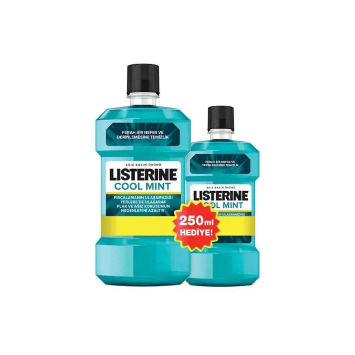 Listerine Cool Mint Ağız Bakım Suyu 500 Ml + 250 Ml
