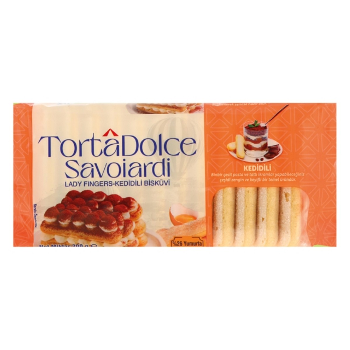 TortâDolce Savoiardi Kedi Dili Bisküvi 200 Gr