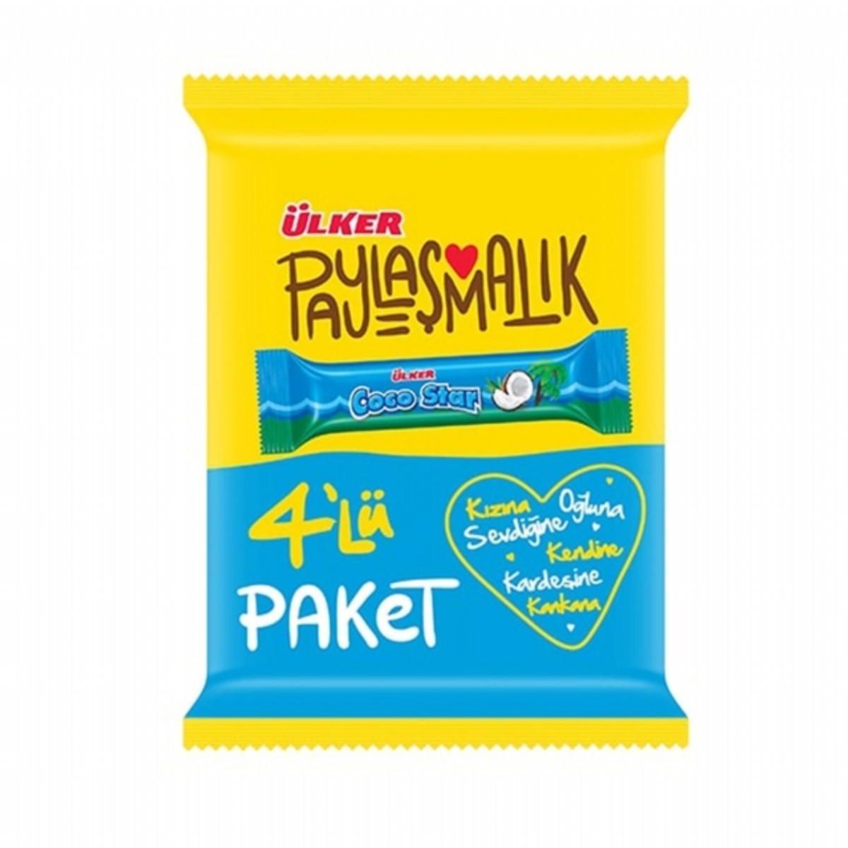 Ülker Cocostar 4'lü Paket 100 Gr