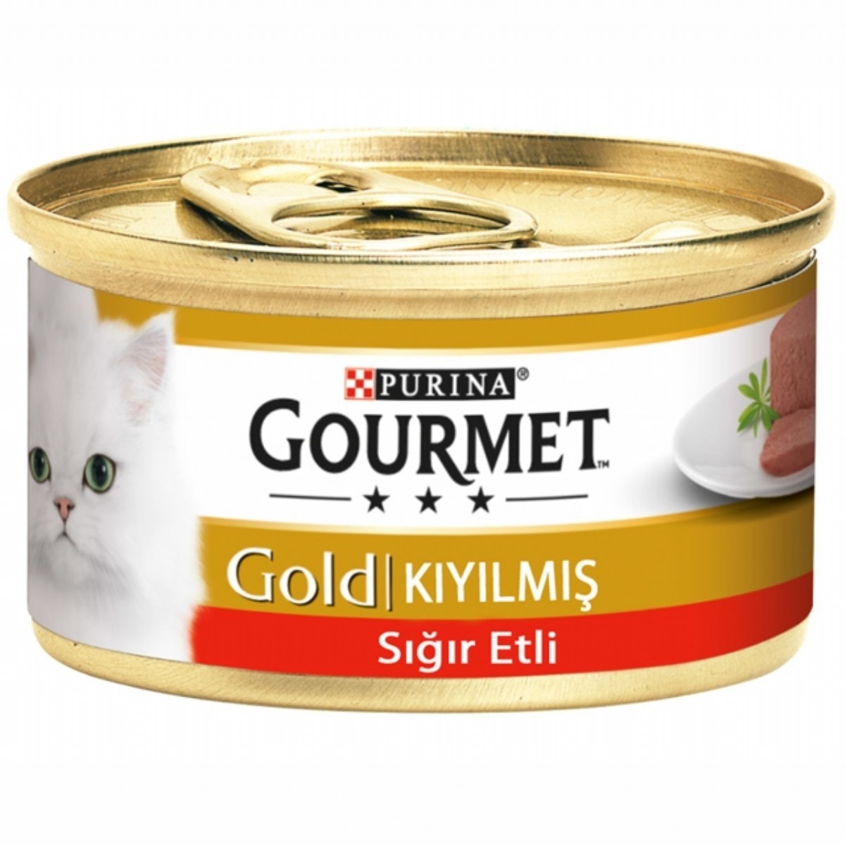Gourmet Gold Kıyılmış Sığır Etli Konserve Yaş Kedi Maması 85 Gr