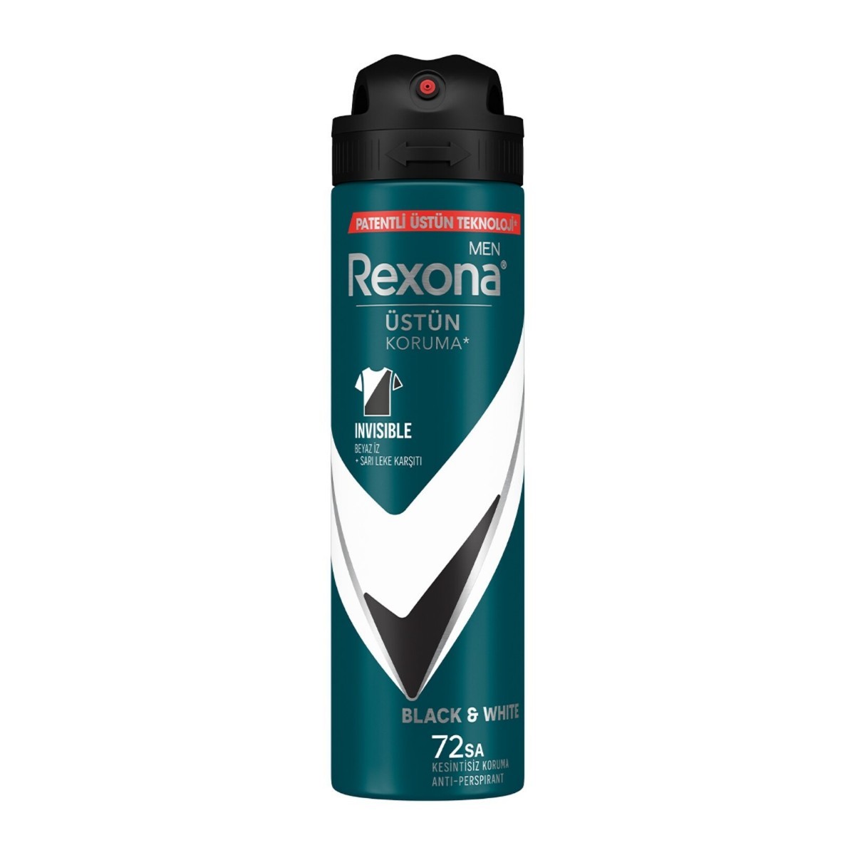 REXONA DEO 150 ML MEN İNSİVİBLE BLACK WHİTE