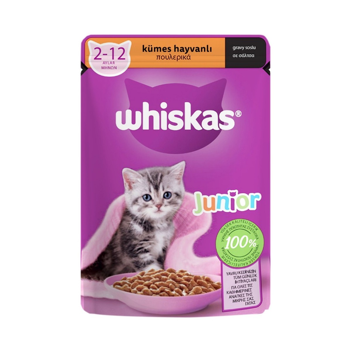 Whiskas Kümes Hayvanlı Yavru Kedi Yaş Mama 85 Gr