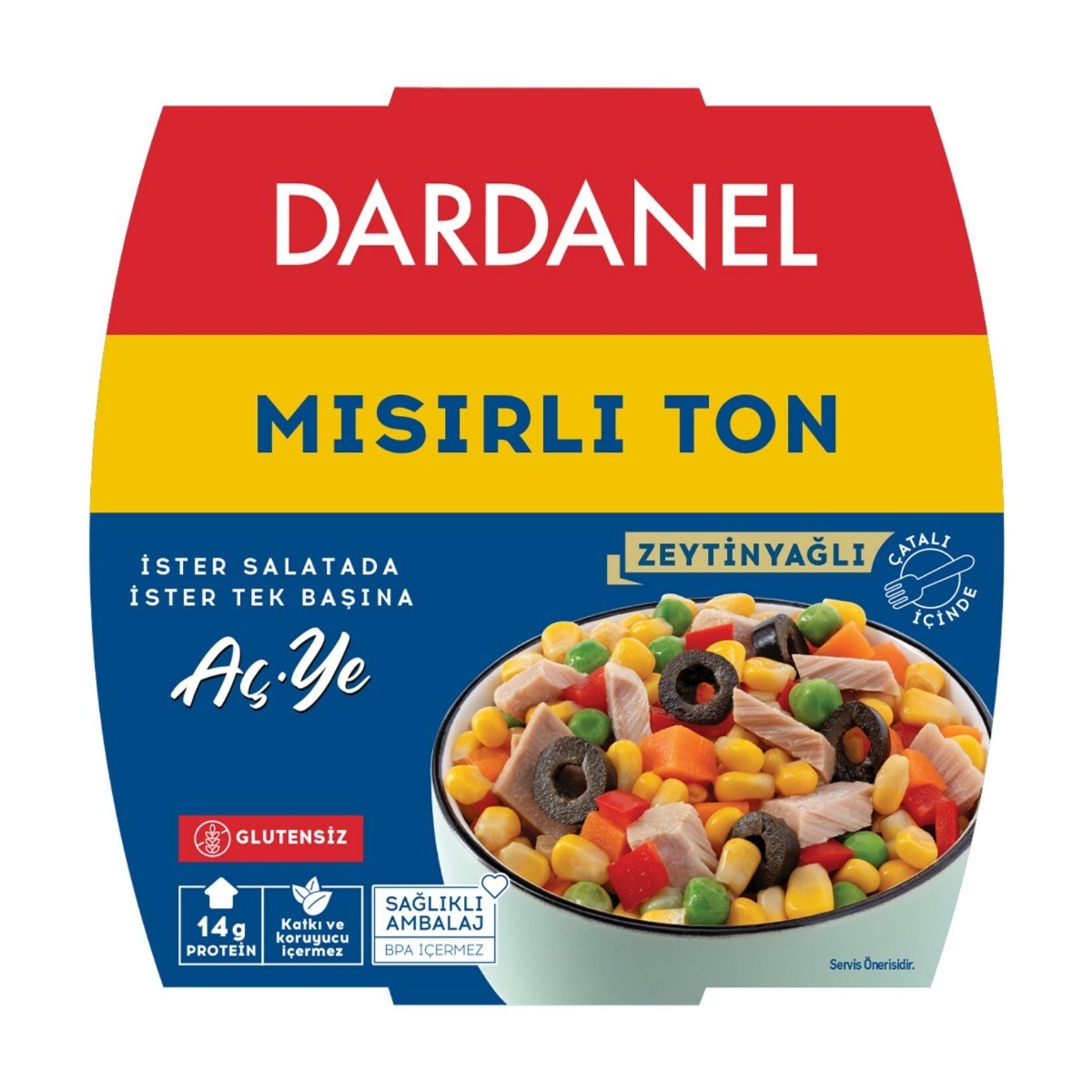 Dardanel Mısırlı Ton Aç-Ye 160 Gr