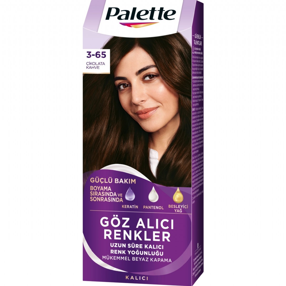 Palette Göz Alıcı Renkler Saç Boyası 3-65 Çikolata Kahve