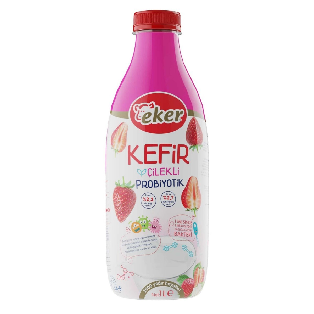 Eker Çilekli Kefir 1 Lt