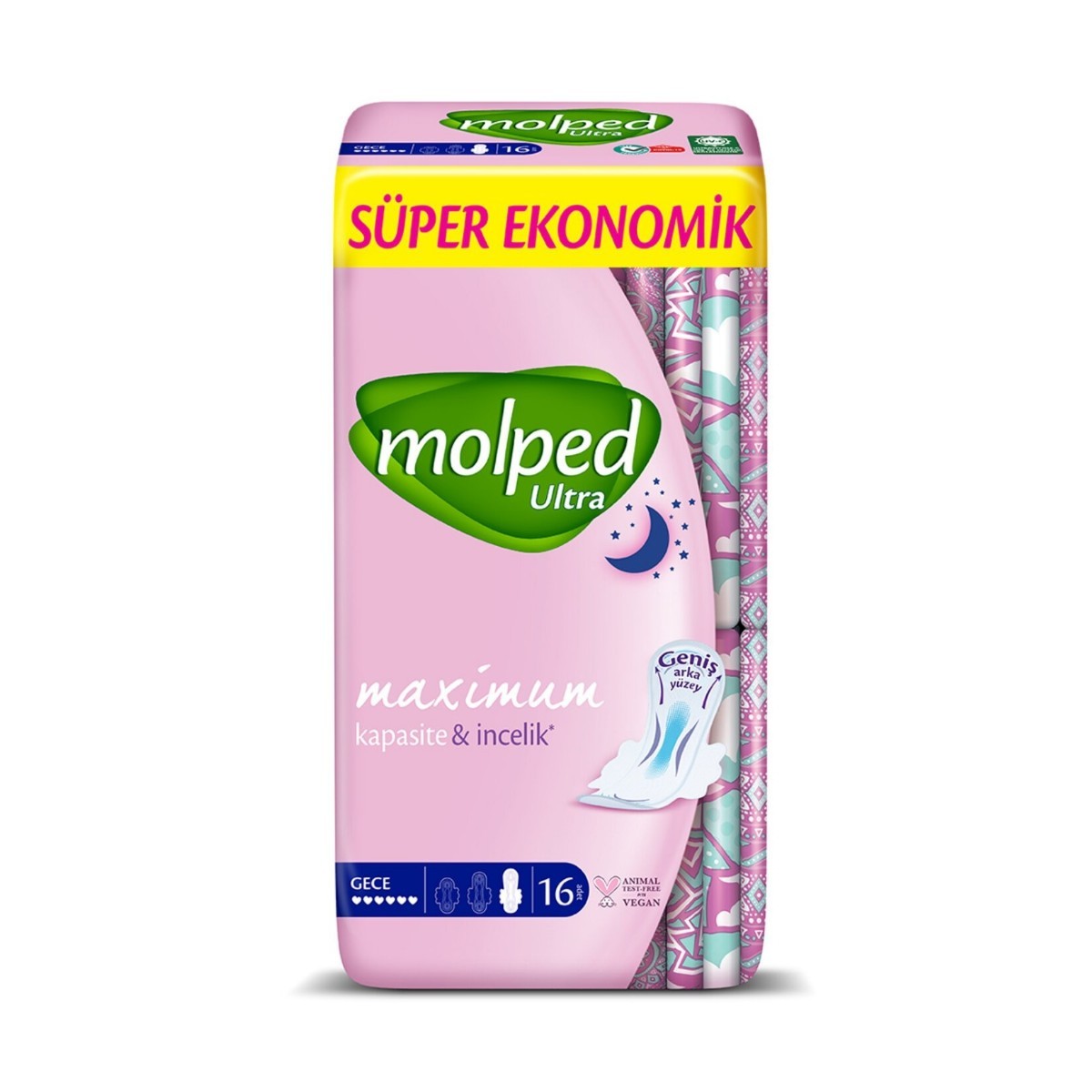 Molped Ultra Gece Hijyenik Ped 16'lı