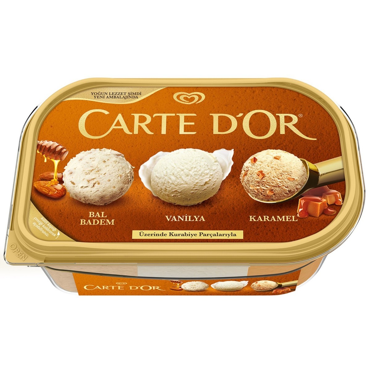 Carte d'Or Bal Badem Vanilya Karamel Dondurma 850 Ml
