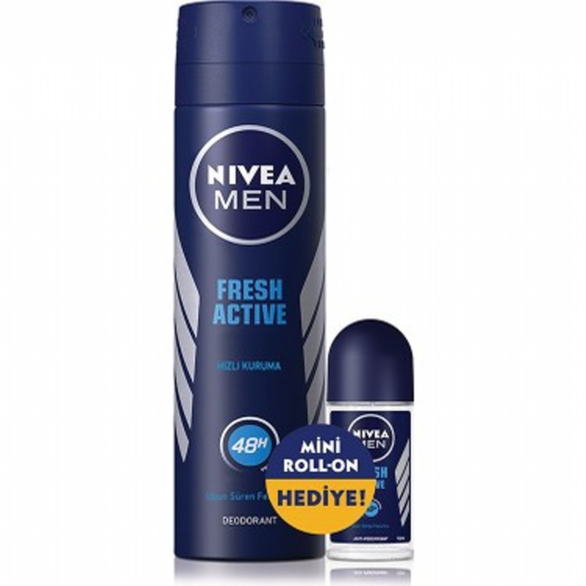 Nivea Deodorant Fresh Active 150 Ml + Roll-On 25 Ml