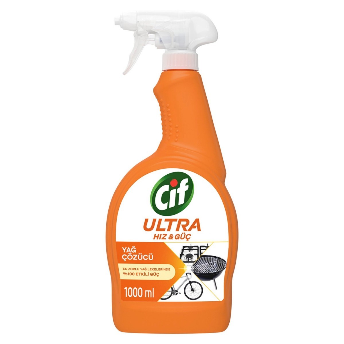 Cif Ultra Hız & Güç Leke ve Kir Çıkarıcı Mutfak Yağ Çözücü Sprey 1000 Ml