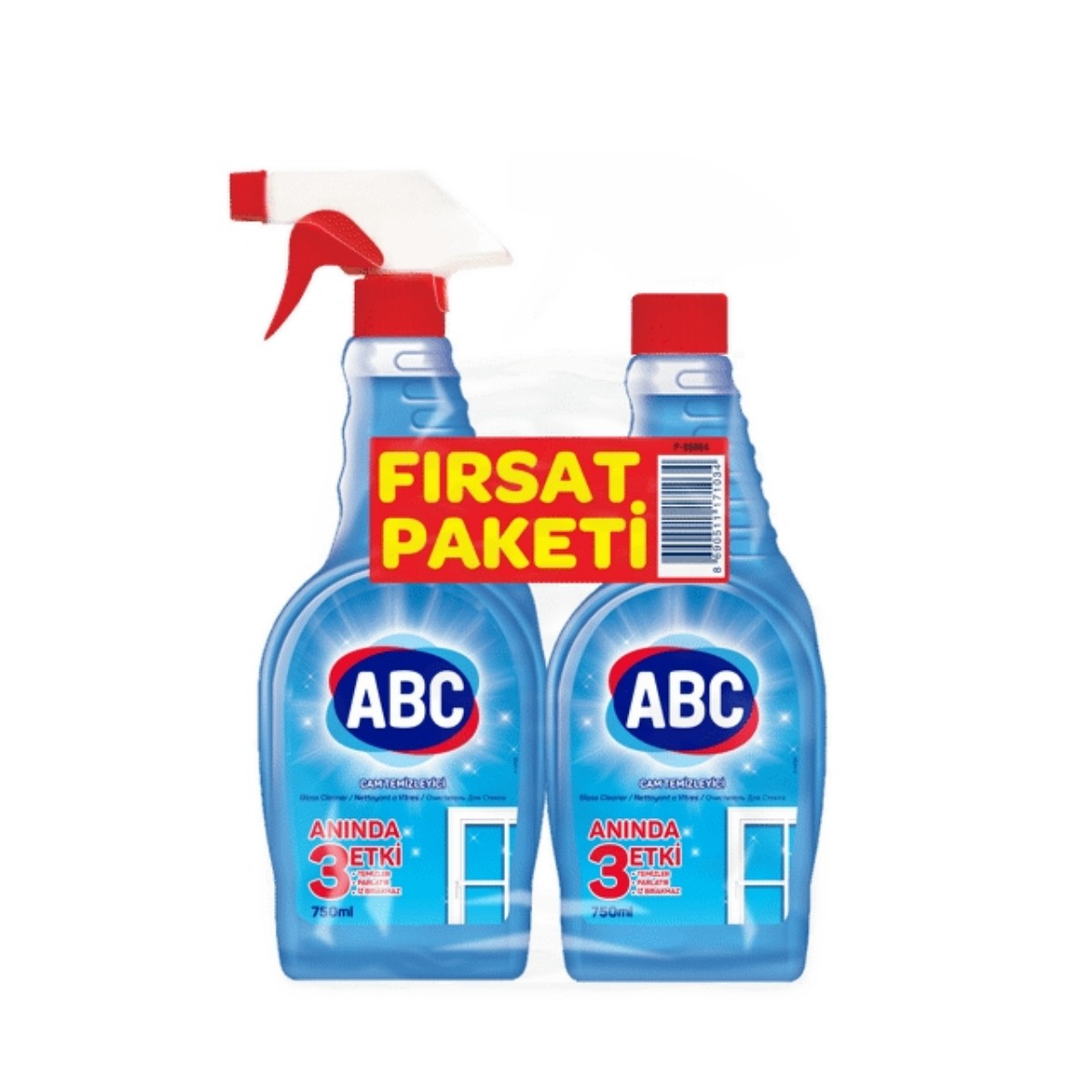 Abc Cam Temizleyici 750 Ml + 750 Ml