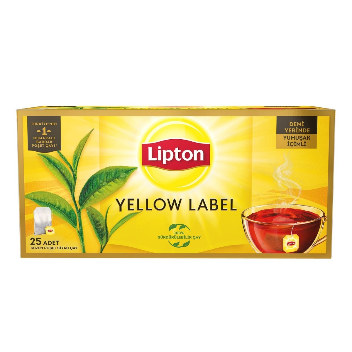 Lipton Yellow Label Bardak Poşet Çay 25'li