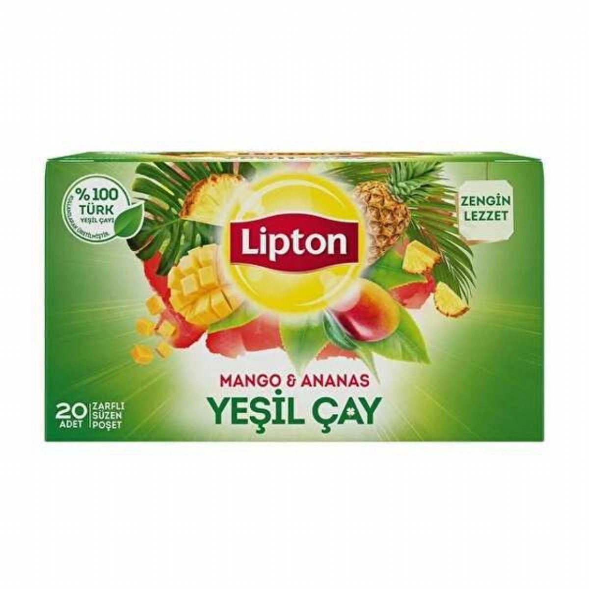 Lipton Mango Ananas Bardak Poşet Yeşil Çay 20'li