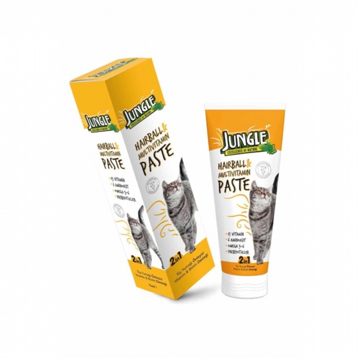 Jungle Tüy Yumağı Önleyici Kedi Macunu 75 Ml