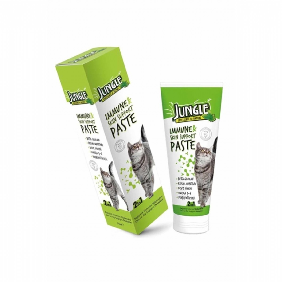 Jungle Bağışıklık Ve Deri Tüy Sağlığı Destekleyici Kedi Macunu 75 Ml
