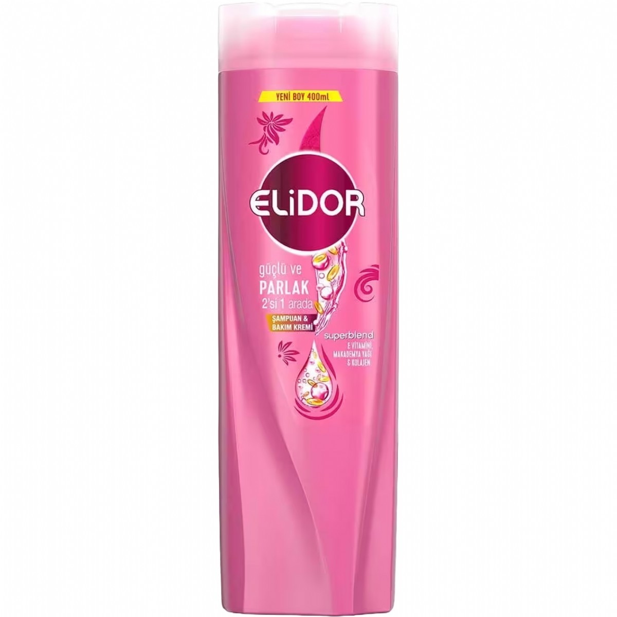 Elidor Superblend Güçlü & Parlak 2 si 1 Arada Saç Bakım Şampuanı 400 Ml