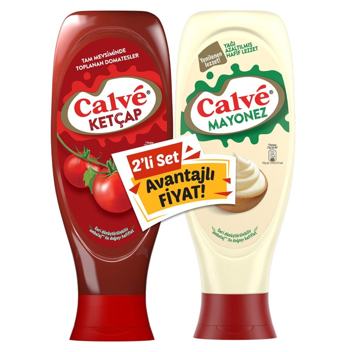Calve İkili Set Ketçap 610 Gr + Mayonez 540 Gr