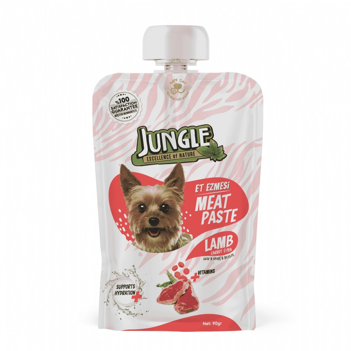 Jungle Kuzulu & Havuçlu Taze Et Ezmesi Köpek Ödül Maması 90 Gr