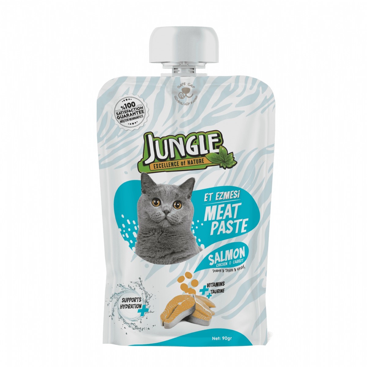 Jungle Tavuklu & Somonlu Taze Et Ezmesi Köpek Ödül Maması 90 Gr