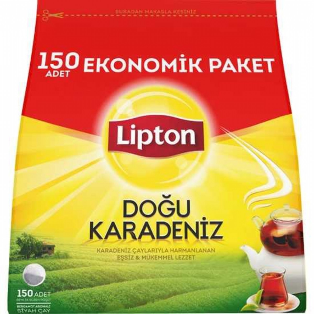 Lipton Doğu Karadeniz Demlik Çay 150 Adet 480 Gr