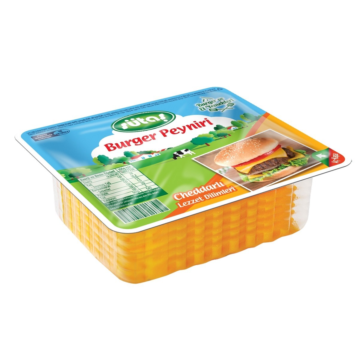 Sütaş Dilimli Burger Peyniri 225 Gr