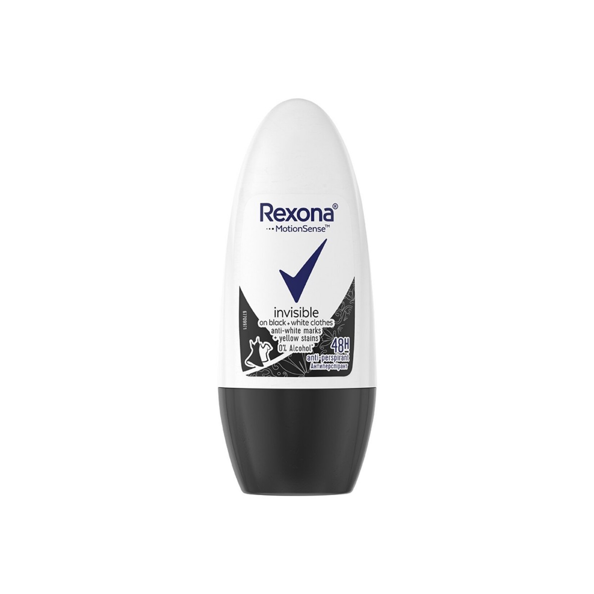 Rexona Invisible Black White Kadın Deodorant Roll On 50 Ml