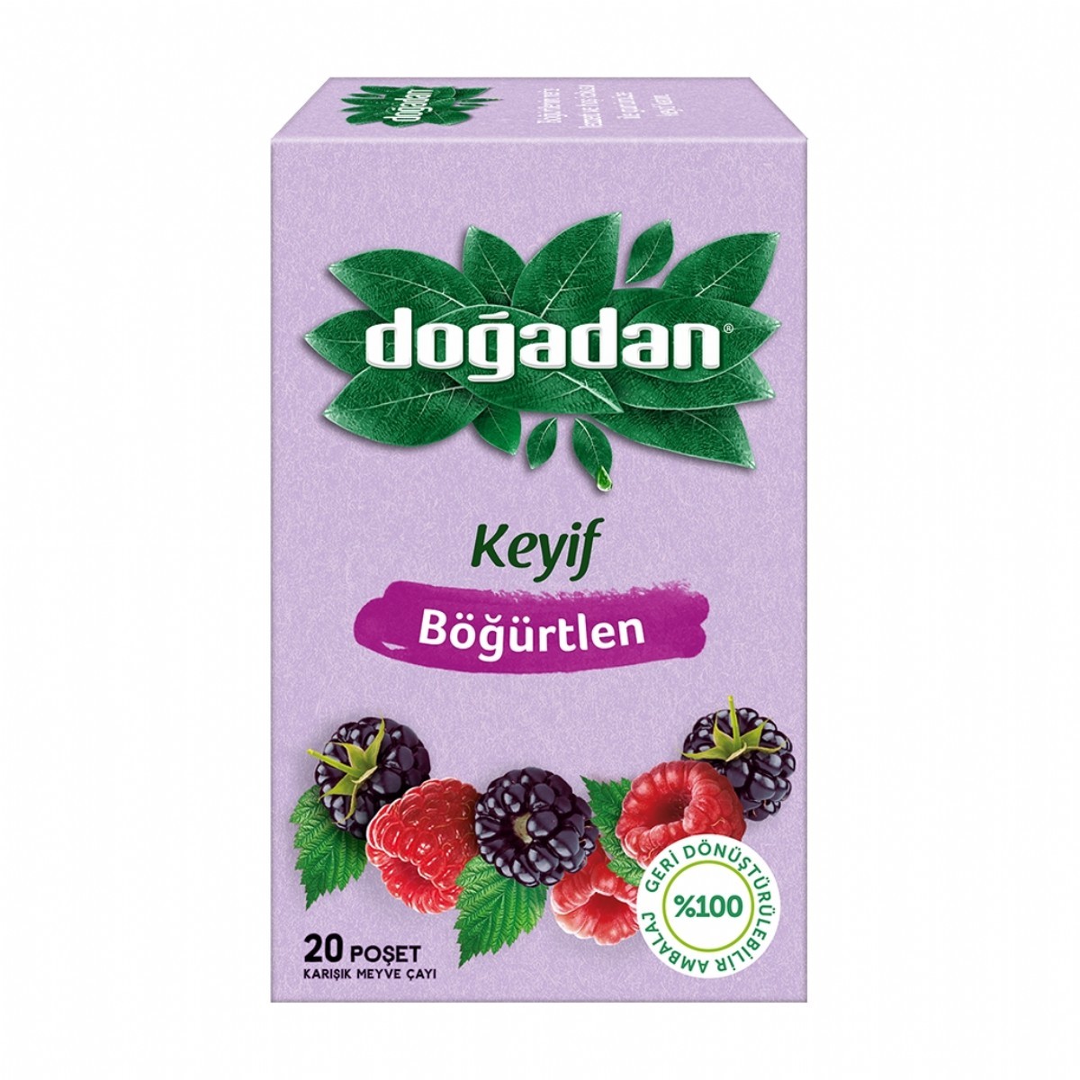 Doğadan Böğürtlen Bardak Poşet Karışık Meyve Çayı 20'Li