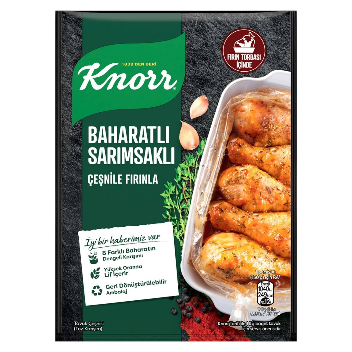 Knorr Baharat&Sarımsak Fırında Tavuk Çeşnisi 34 Gr