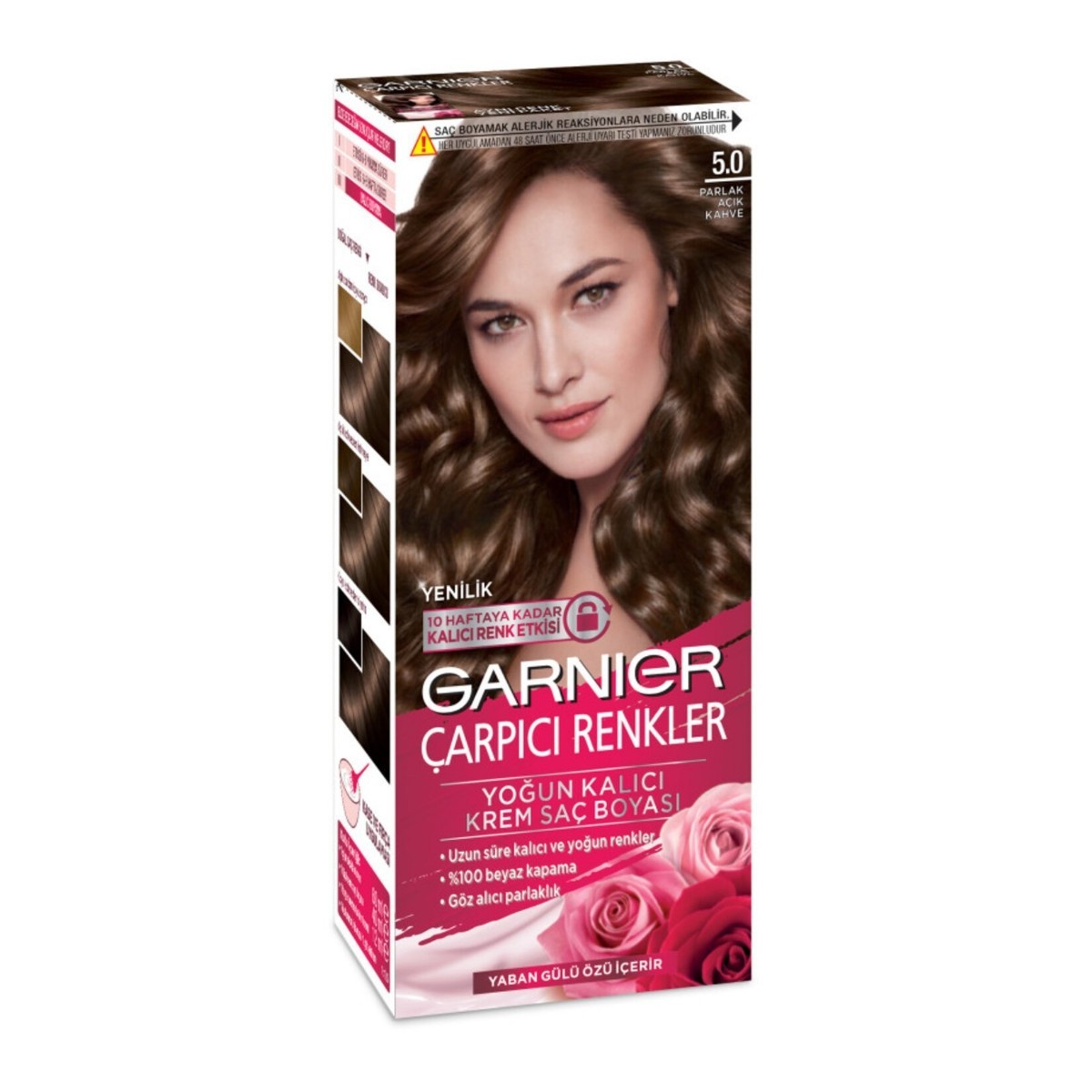 Garnier Çarpıcı Renkler Saç Boyası 5.00 Açık Kahve