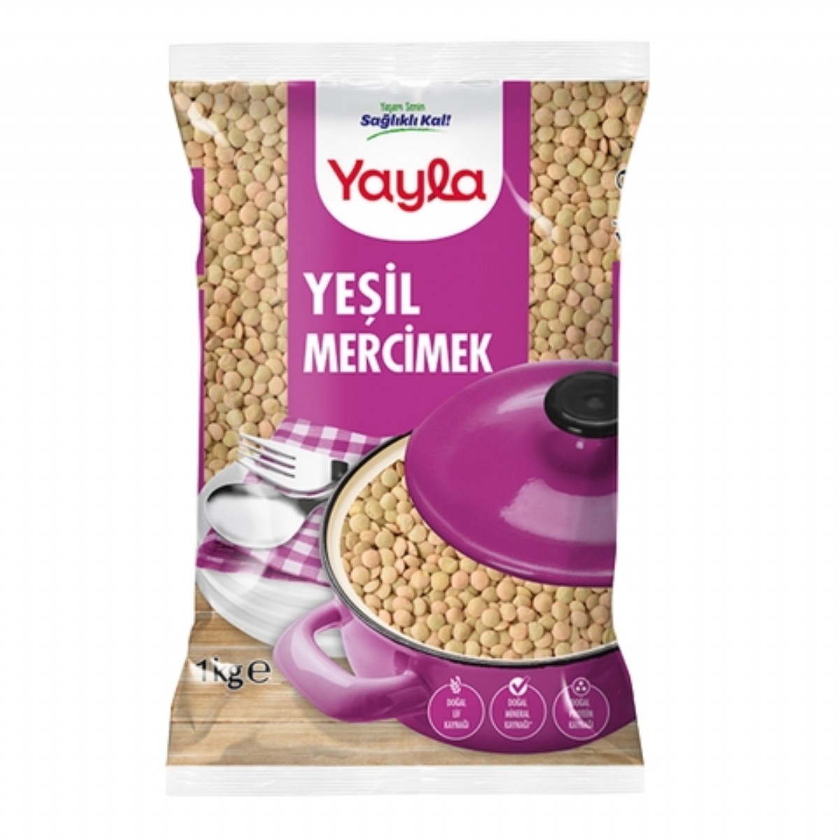 Yayla Bakliyat Yeşil Mercimek 1 Kg