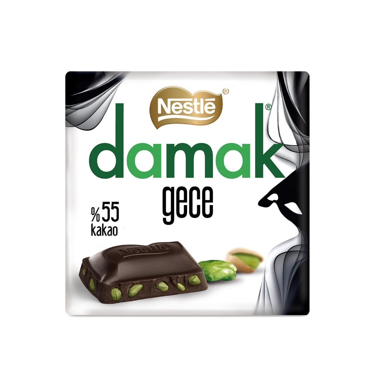 Nestle Damak Gece Antep Fıstıklı Bitter Çikolata 60 Gr