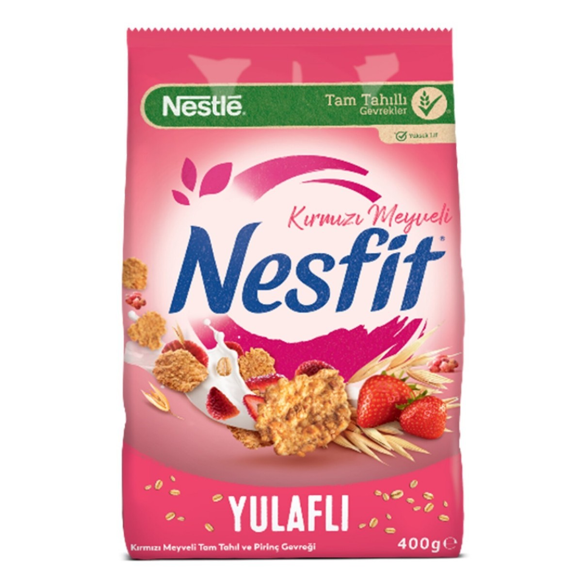 Nestle Nesfit Kırmızı Meyveli Tam Tahıl ve Pirinç Gevreği 400 Gr