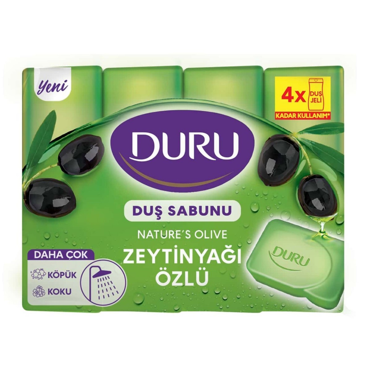 Duru Natural Olive Zeytinyağlı Sabun 4X150 Gr