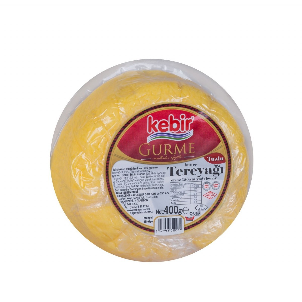 Kebir Gurme Tuzlu Tereyağı 400 Gr