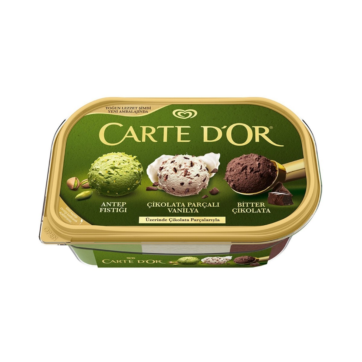 Algida Carte d'Or Classic Bitter Çikolata Kaymak Antep Fıstık Dondurma 850 Ml