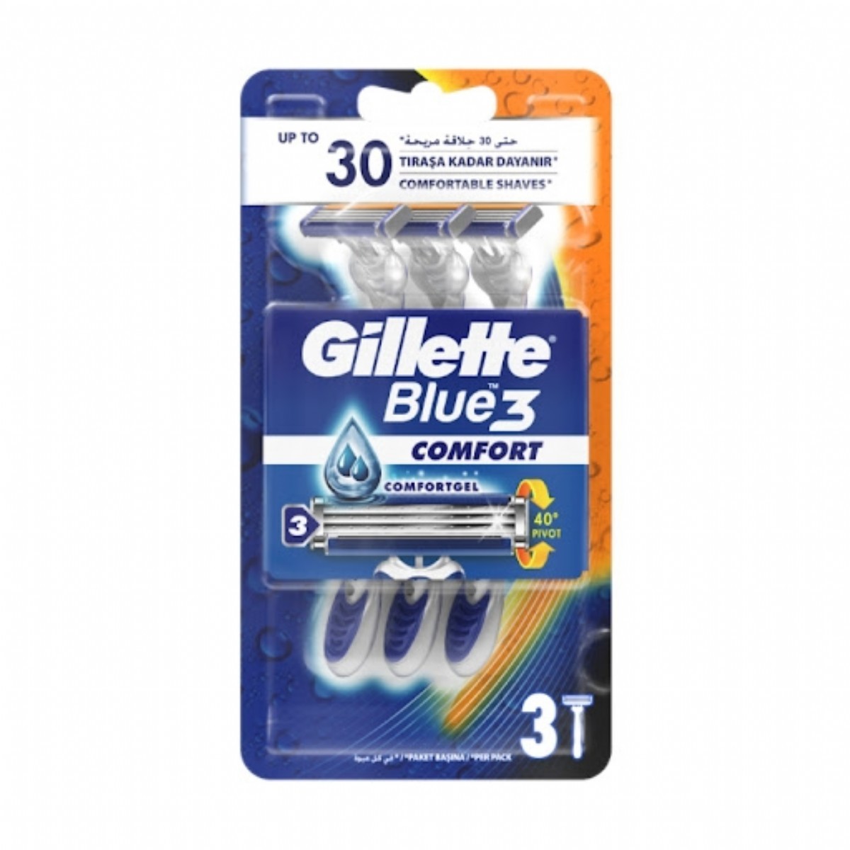 Gillette Blue3 Comfort Tıraş Bıçağı 3'lü