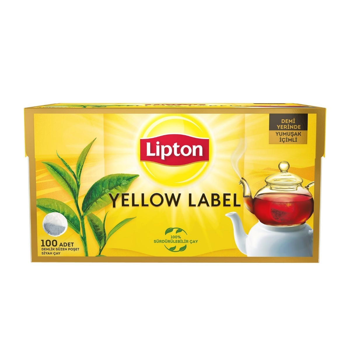 Lipton Yellow Label Demlik Poşet Çay 100'Lü