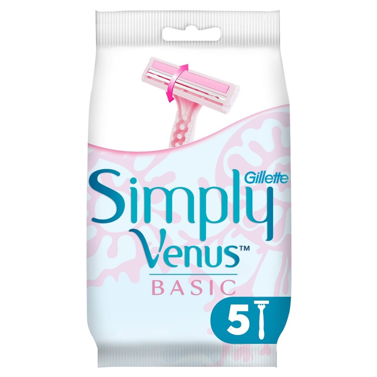 Gillette Simply Venus 2 Basic Kadın Tıraş Bıçağı 5 Adet