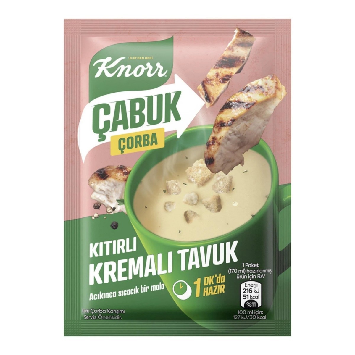 Knorr Kıtırlı Kremalı Tavuk Çabuk Çorba