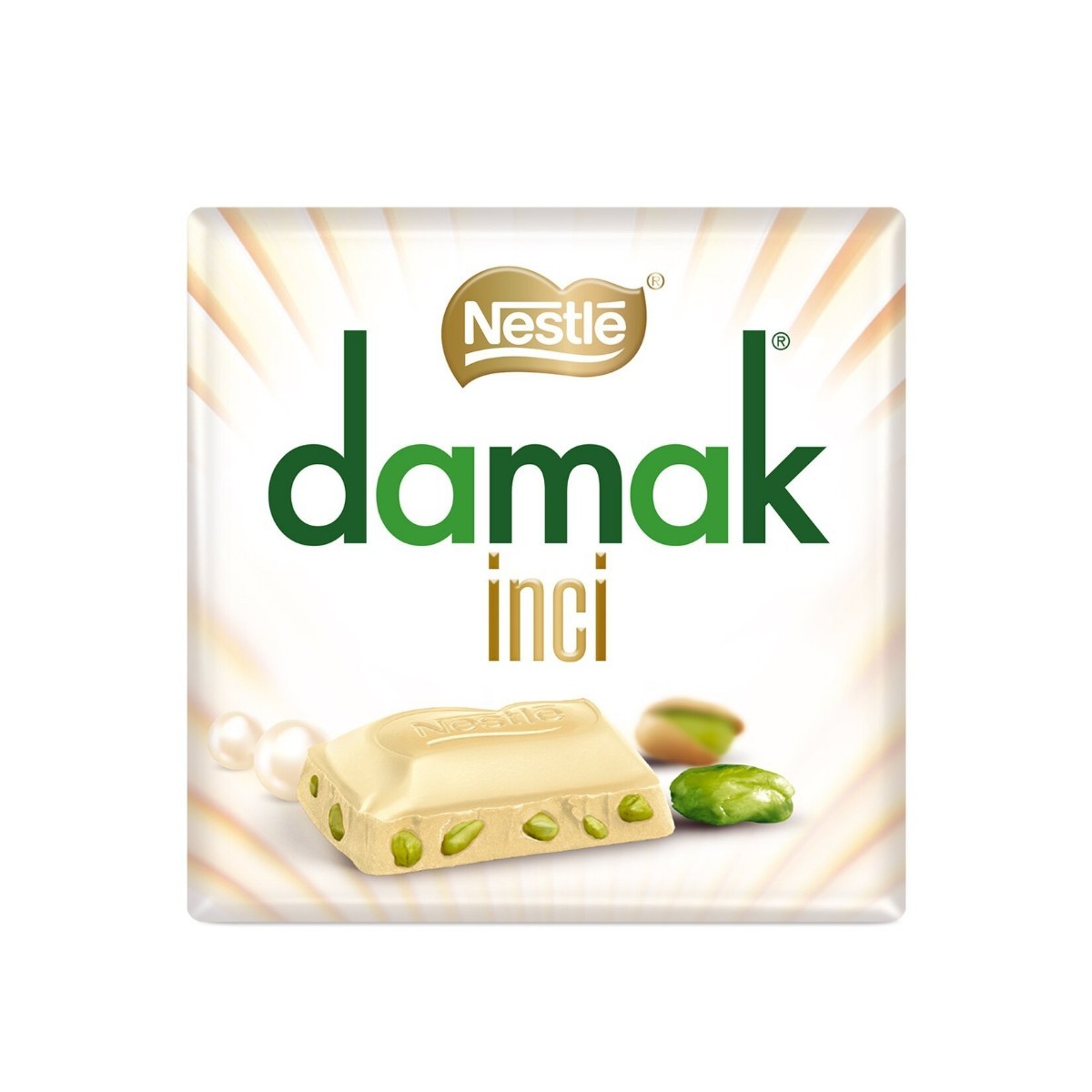 Nestle Damak İnci Antep Fıstıklı Beyaz Çikolata 60 Gr
