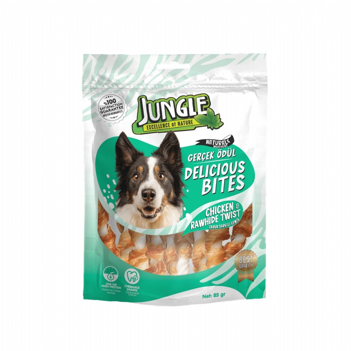 Jungle Tavuk Sarılı Köpek Ödül Maması 85 Gr