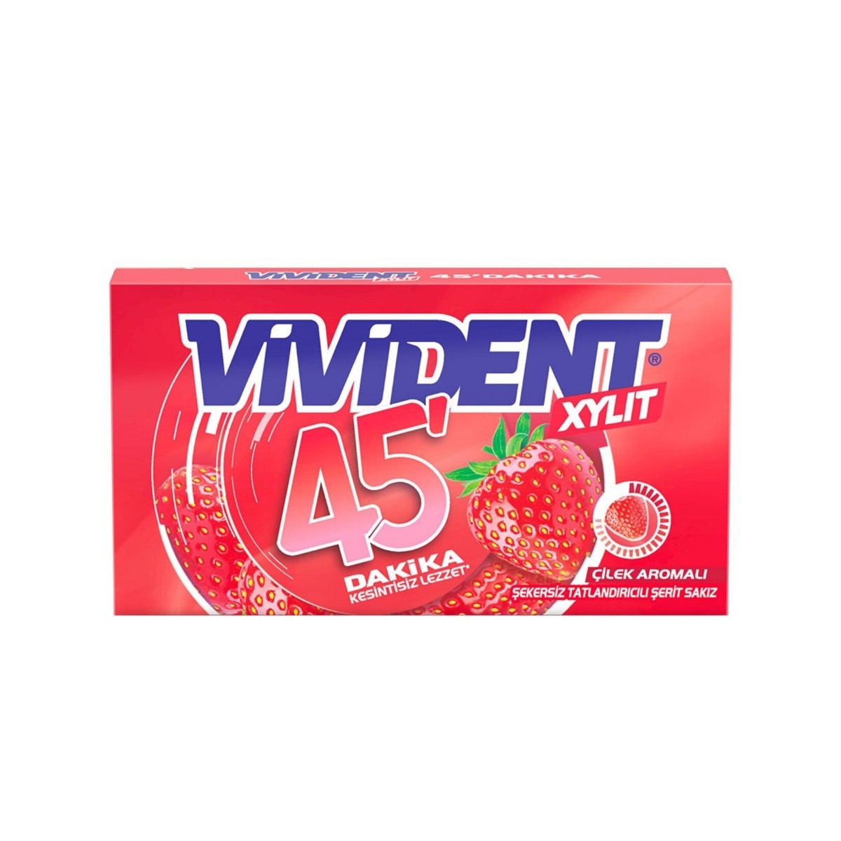 Vivident 45Dk Cüzdan Çilek Aromalı Sakız 26 Gr